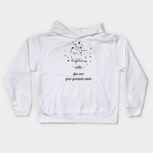 Key phrases of the zodiac signs: Sagittarius Kids Hoodie